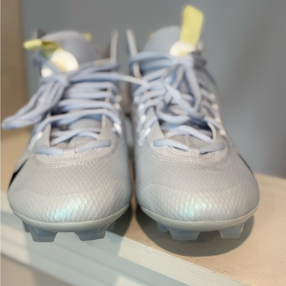 Nike Huarache 9 Elite Mid Lax SE Lacrosse Cleats Mens 9.5 White FV6149-001 - Picture 7 of 9